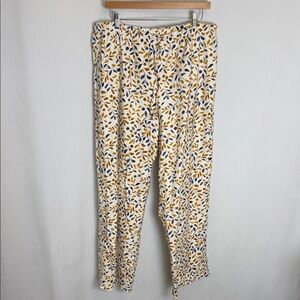 Garnet Hill Women's Organic Pima Cotton Flannel Sleep Pants Size XL Cozy Pull On